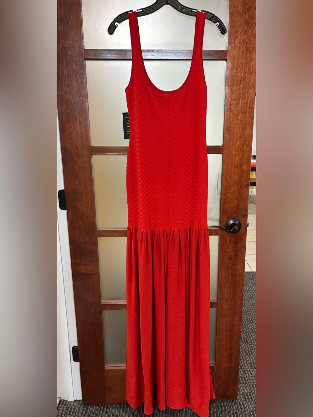 Retrofete Red Maxi Dress - Picture 3 of 8
